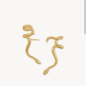 Kendra Scott Phoenix Ear Climber Earrings in Vintage Gold